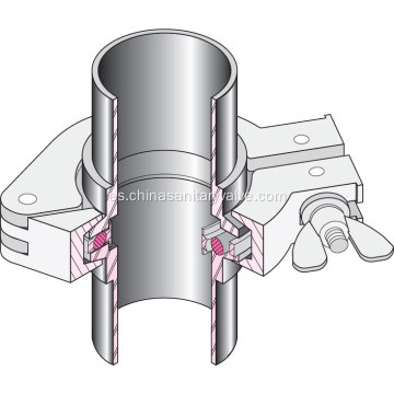 Adaptador Cónico KF-50 a ISO-63 Brida Grande SS304